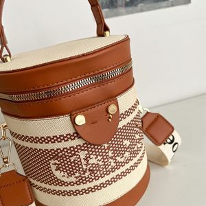 2024 Designer-Taschen Schulter-Crossbody-Tasche Braune Blume Luxurys-Handtaschen Damen-Geldbörsen Designer-Frau-Handtasche Eimertaschen Tragetaschen Kordelzug-Geldbörse