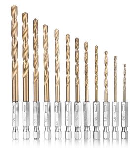 Drill Bit 13Pcslot Drill Bit Set Tools Screw Extractor Woodworking Tools Power Drill Bits Tool Six Angle Scr8063720