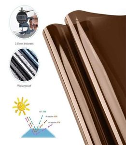 One Way Privacy Window Film Sun Blocking Mirror Tint Solar Film Self-adhesive Static Window Sticker Heat Control Anti UV Y2004169879496