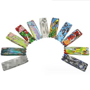 Rökning Färgglad Doob Cigarettfodral Plast Tube Tobak Preroll Rolling Cigarhållare Lagring Tre grenar Tätning Stash Box Tool Accessories