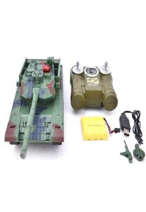 Kids 7781234 Simulation 124 RC Battle Tank Toys Crawler Light Remote Control Heavy Machine Tanks Toys For Children Gift 201203449731
