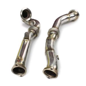 Cat-back-systembil Modifierade tillbehör Avgaser Downpipe för X5 X6 N54 09-17 3.0T Rostfritt stål genom nedrörsdelen levererar DHL69