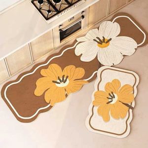 Tapetes flor cozinha tapete de área longa tapetes para sala estar quarto entrada capacho banho pé tapetes corredor decoração casa