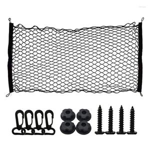 Bilarrangör Elastic Mesh Cargo Netting Heavy Duty Motiv Nets förvaringsbiltillbehör 43.31x 23.62in Drop Delivery Automobiles MOT DHT5H