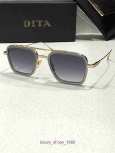 Designer Fashion sunglasses for women and men online store FLLIGHT 006 DITA sunglasses Hollywood star 18K gold plating process ultraclear lens have original box