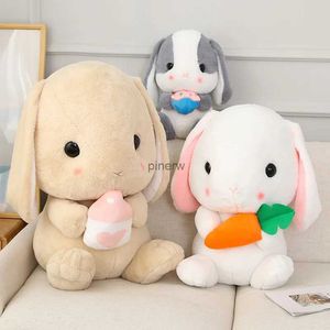 Plyschdockor söt kanin fylld plysch leksak mjuk kanin leksaker kanin barn kudde dockor gåvor för barn grilfriend baby åtföljande sömn leksak
