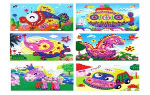 Mélanger ensemble 12 pièces mosaïques en mousse 3D collant cristal Art princesse papillons autocollant jeu artisanat enfants enfants cadeau Intelligent Dev7265162