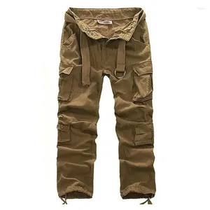 Herrbyxor mode casual män sommar armé militär stil byxor taktisk last droppe abz114