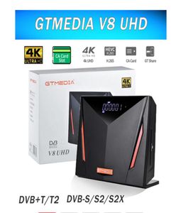 Новое поступление, ресивер GT MEDIA V8 UHD 4K DVBS2XT2 со слотом для смарт-карт, поддержка 4K SCARTUSBPVRH265 HEVC WiFi2584809