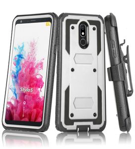 Чехлы для телефонов T Mobile Revvl 5G, прочная защитная кобура с подставкой, Defender Heavy Duty Cover6371143