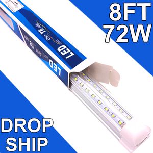 8 ft Integrated LED Tube Light 72W T8 V Formad 96 