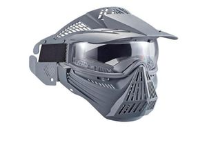 Full Face Protective Masks For Tactical Paintball CS Game Adjustable Strap Dustproof Windproof8264927