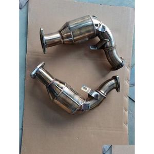 Parte del sistema Cat-Back Downpipe di scarico per auto per S4 S5 B8 09-15 3.0T 304 Down Pipe in acciaio inossidabile Consegna a goccia Automobili Motociclette Dhyna