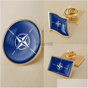 Pins Brooches North Atlantic Treaty Organization Nato Flag Brooch Badges Lapel Hkd230807 Drop Delivery Jewelry Dhf2M