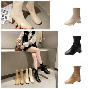 Women's Knee High Boots Sexy High Heels 2021 New Black Thigh High Booties Autumn Stiletto Leather Boots Women Shoes Size 43