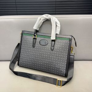 Borsa per laptop Valigetta di design Borse per computer da uomo Valigette Borse da uomo casual Tote a tracolla Borsa da lavoro con motivo a doppia lettera Borse di designer