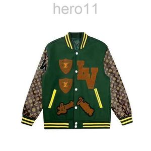 Herrjackor mode varsity jacka djur bokstav handduk broderi virkning blommig basebolljacka par kvinnor täcker utkläder luis 64mi# l9v8