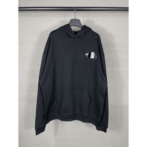 B Unisex B Papier Balencaiiga Ärmeln Paris Hoodies Familie Klebeband Hoodie Brief Druck Pullover Lose Lässige Lange Hohe Kapuze Version 3 10k3 IEJE 2XVN