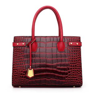 Bkin Birdking Designer Totes Bag Crocodile Pattern Embossed Women's Shoulder Bag Handbag 97AI