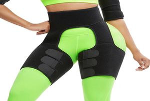 Waist Slim Thigh Trimmer Leg Shapers Slender Slimming Belt Neoprene Sweat Shapewear Toned Muscles Band Thigh Waist Wrap8615199