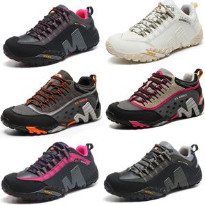 GAI GAI GAI New Mountaineering Lightweight Non Slip Outdoor Leather Breathable Wear-resistant Men Hiking Shoes Women Sports Tourism Shoe Eur 39-45