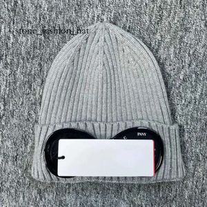 Designer Cp Chapéu Lente Óculos Óculos Gorros Homens Cp Malha Chapéus Crânio Caps Ao Ar Livre Mulheres Inevitável Inverno Beanie Preto Cinza Bonnet 4219