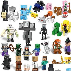 Minifig 29PC/Lot Building Zestawy zabawek Minifig Mini figurki Armia Bloki zabawki Drop dostawa