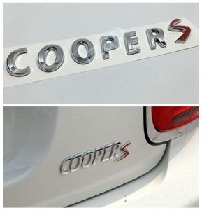 Coopers Cooper S Badge Emblem Decal Letters Sticker för Mini Boot Lid Tailgate Bakre bagageutrymme Dekal2083753