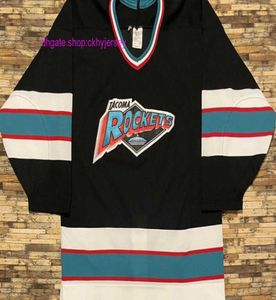 Nowe koszulki Autentyczne tanie zszyte rzadkie retro CCM Tacoma Hockey Jersey Męskie koszulki dla dzieci 9026540