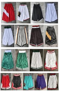 Высочайшее качество 2019 Team Basketball Short Men Shorts pantaloncini da Basket Спортивные шорты Колледж Брюки Белый Черный Красный Фиолетовый Зеленый2375427