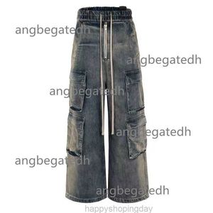 2024 Nya män jeans modedesigner Rock Men's and Women's Jeans Wide Leg Flare Jeans 01ps6z