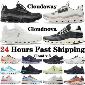 Sapatos de grife de alta qualidade x em 3 Cloudnova Form Z5 Cloudaway Mens Mulheres Swiss Designer Sneakers Almond Ash Triple Branco Preto Cyan Eclipse Rose Fashi