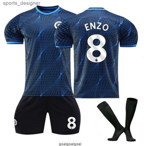 23-24 Chelsea fora jogo No. 8 Enzo No. 7 Sterling jersey secagem rápida adulto infantil camisa de futebol set''gg''KQPN