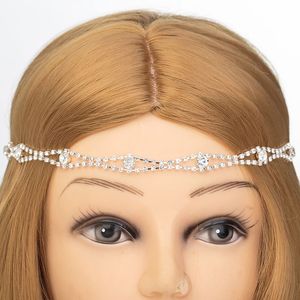 New Design Wedding Party Hair Accessories Crystal Chain Charms Head Bands Women Jewelry Wedding Bridal Hair Jewelry H013