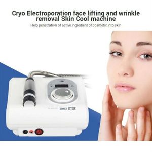 Cryo Heating Therapy Skin Cool Electroporation Needle Free Mesotherapy Machine Hot Cold Hammer Facial Anti Aging Skin Care Beauty Device388