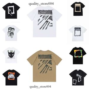 Office Fashion Mens T Shirts Summer Womens Designers Lose Tees Brands Tops Man S Casual Shirt White Clothing Street kläder 668