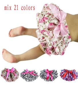 Mix 21 colors Baby Bloomers Girls Pettiskirt TUTU underwear Panties Toddle Kids Underpants infant newborn ruffled satin PP pants K4498960