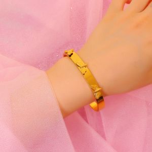 Design-Armband Titanstahl weibliche Libelle Europa und die Vereinigten Staaten grenzüberschreitende Mode einfaches 18K vergoldetes offenes Armband Großhandel