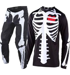 2020 EDIZIONE LIMITATA SKULLY ATV Dirt Bike Jersey e pantaloni Set di attrezzi da motocross MX Moto Kit Supercross Enduro Jersey Set Guanti M4084779