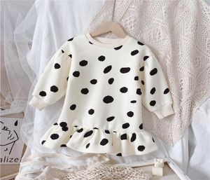 Baby Kids Clothing Girl039s Dresses Winter Fashion Sweet Cute Plush Warm Aline Black Skirt With Ruffles For Children Clothes2530510