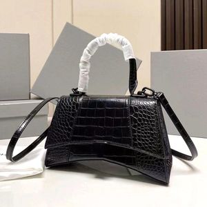Hourglass Bag Luxury Shoulder Bag Handbags Woman Handbag Flap Dhgate Bags Crocodile-Embossed Smooth Leather Crossbody Purses 19cm 23cm