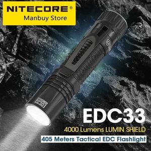 Torce NITECORE EDC33 Torcia tattica EDC USB-C Torcia ricaricabile 450 metri UHi 20 MaxBatteria agli ioni di litio 4000mAh 18650 incorporata 240122