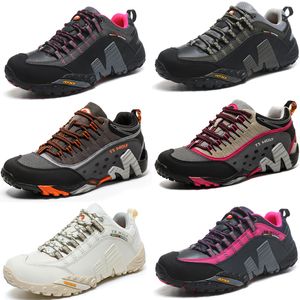 2024 Scarpe da alpinismo scarpe da esterno leggere antiscivolo scarpe da trekking da uomo in pelle traspirante resistente all'usura scarpe da turismo sportivo da donna taglia 39-45