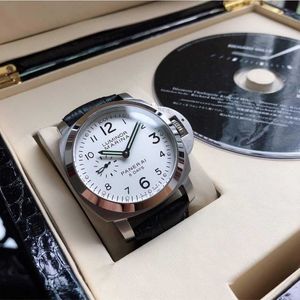 Luksusowy designerski zegarek mechaniczny automatyczny ruch na rękę Sapphire Mirror 44 mm skórzany pasmo obserwujące Wodoodporne zegarek na rękę