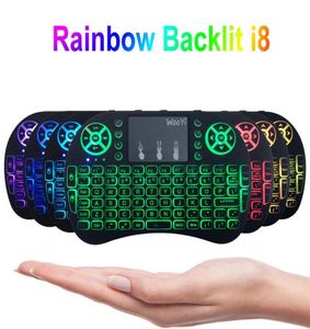 i8 Mini Backlight Wireless Keyboard For Android TV Box Air Mouse Remote Control Keyboards Used Tablet 24G2750497