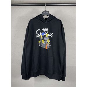 Designer Baleciaga Hoodie Paris 2023 New B Home Hochwertiger THE SIMPSONS Simpson bedruckter Hoodie Herren- und Damentrend 24SS