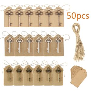 5030pcs Metal Key Bira Şişesi Açıcı Anahtarlık Düğün Partisi Vintage Bar Aksesuarları Aracı Konuklar İçin Antika Hediyeler 240122