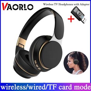 Cuffie Cuffie TV wireless Adattatore USB Bluetooth 5.0 Cuffie stereo Auricolari pieghevoli per casco con microfono per Samsung Xiaomi TV PC Musica