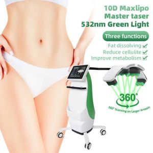 532nm diodo laser verde corpo esculpir máquina de contorno 10d esmeralda laser gordura dissolvendo corpo emagrecimento celulite redução equipamentos de beleza