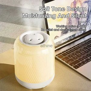 Umidificadores Umidificador Ultrassônico 3000ml Silent Night Light Umidificador Função de proteção de desligamento Aromaterapia Bateria USB YQ240122